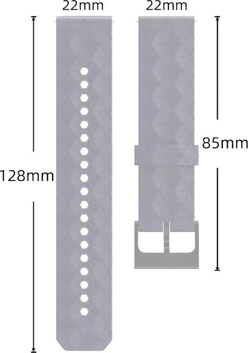 Immagine prodotto Cbx Cinturino in silicone Pro 22 mm (22 mm, Silicone)