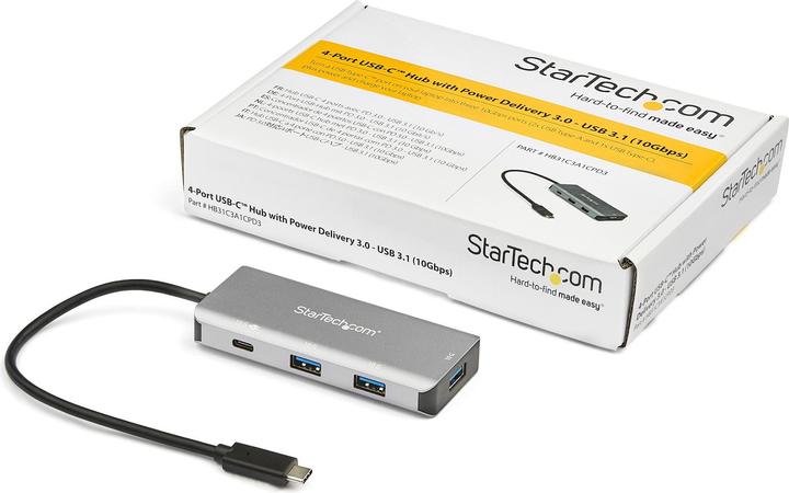 Actual product image StarTech HB31C3A1CPD3 (USB-C, 4 Ports)