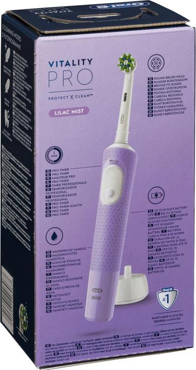 Actual product image Oral-B Vitality Pro D 103 Lilac Violet Hangable Box (Oscillating toothbrush)