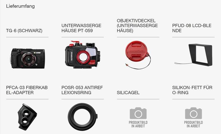 Image du produit Olympus Tough TG-6 Open Water Diver Kit (25 - 100 mm, 12 Mpx, 1/2,3'')