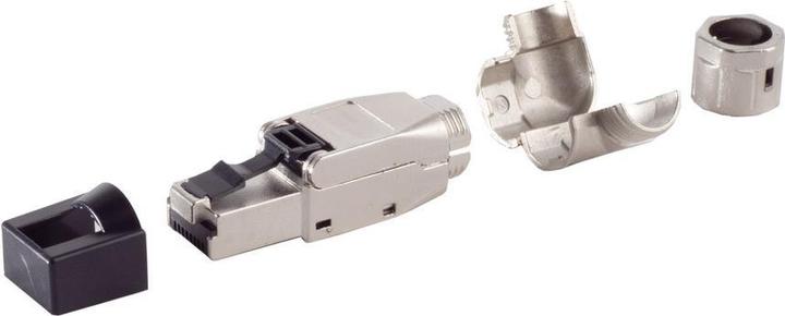 Image du produit Shiverpeaks ®-BASIC-S- Connecteur réseau, cat. 6A Tool-less RJ45 mâle, sans outil, angle, STP (STP, CAT6)