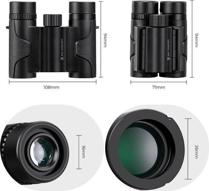 Actual product image K&F Concept Binoculars KF33.069 8x21 (8 x, 21 mm)