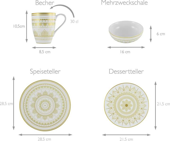 Image du produit CreaTable Mandala (16 pièce(s))