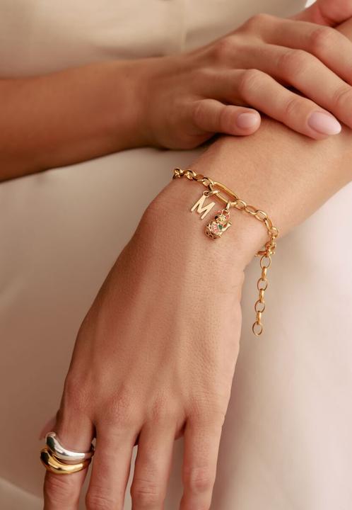 Immagine prodotto Thomas Sabo Charm-Anhänger Winkekatze bunt Connect vergoldet (Smalto, Argento 925)