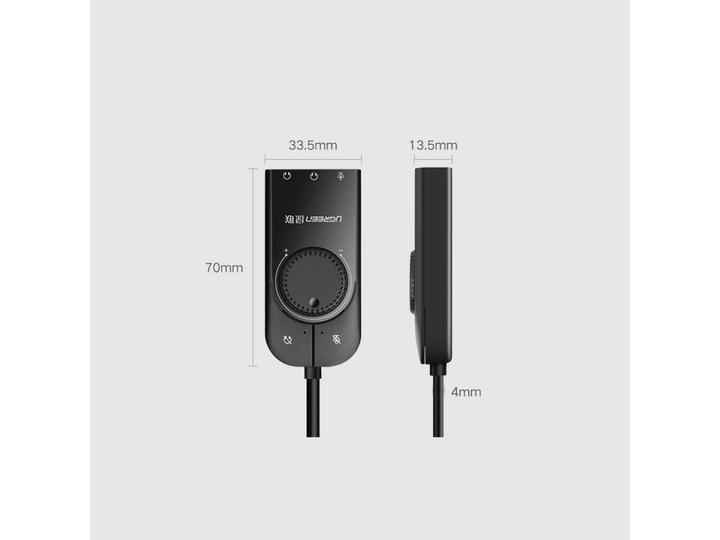 Produktbild Ugreen Externe USB Soundkarte mit Lautstärkeregler