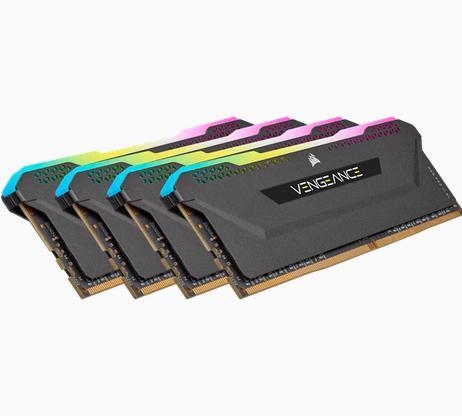 Actual product image Corsair Vengeance RGB Pro SL (4 x 16GB, 3200 MHz, DDR4-RAM, DIMM)