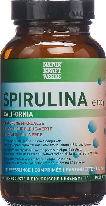 NaturKraftWerke Spirulina California Presslinge (200 Stück, Tabletten, 320 g)