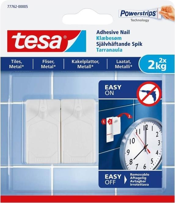 Actual product image tesa Adhesive nails for tiles and metal 2kg 2pcs/pack - (2 pcs.)