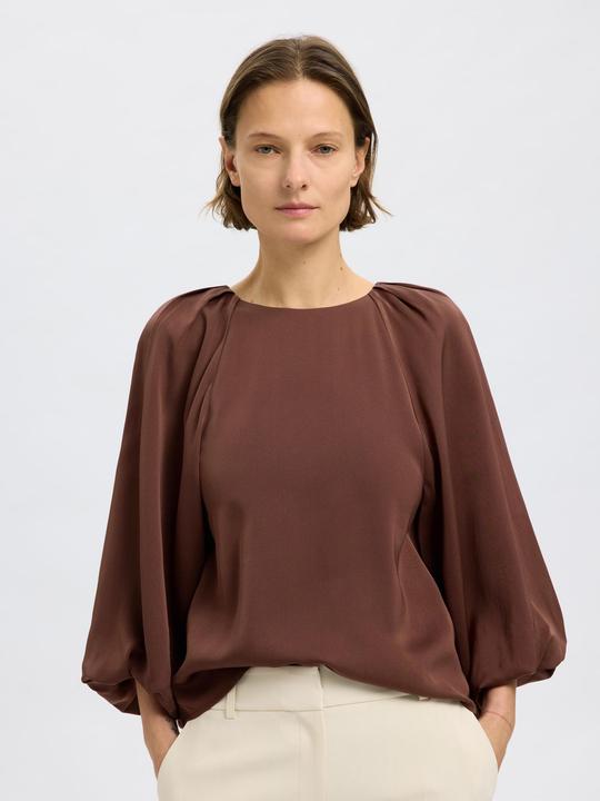 Immagine prodotto Selected Femme Satin Bluse mit 3/4 Ärmeln (38)