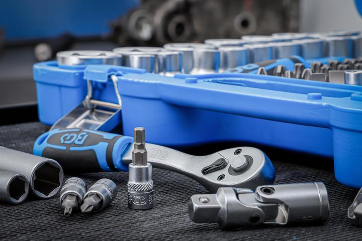 Actual product image BGS Socket spanner set (3/8", 1/4", 1/2")