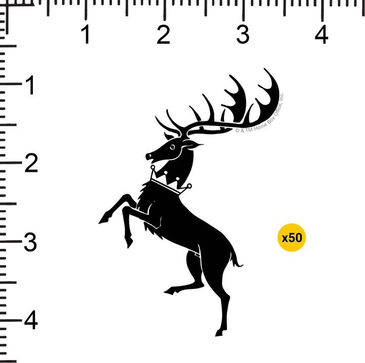 Actual product image Game of Thrones Deluxe Baratheon Stickers (Pack of 50)