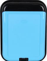 Actual product image Tontarelli rectangular garbage bin "bido" 45 l black / blue (45 l)
