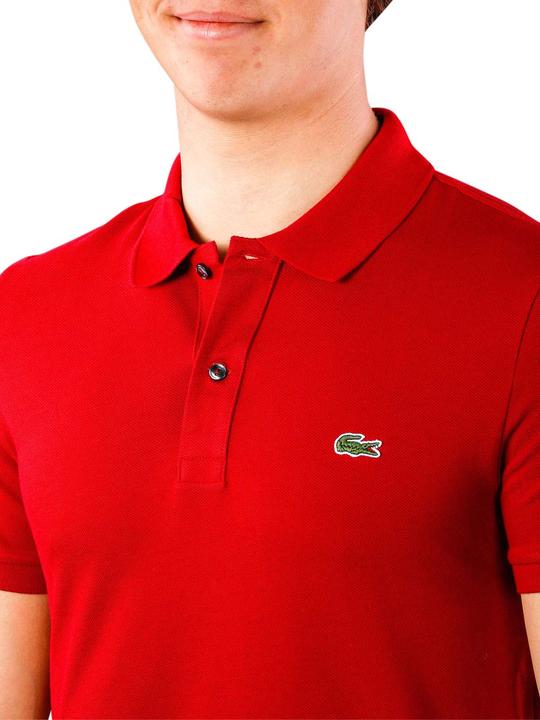 Actual product image Lacoste Polo Shirt Slim Short Sleeves bordeaux (XXL)