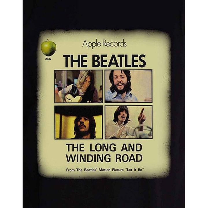 Actual product image Unisex Adult Long & Winding Road Back Print T-Shirt (S)
