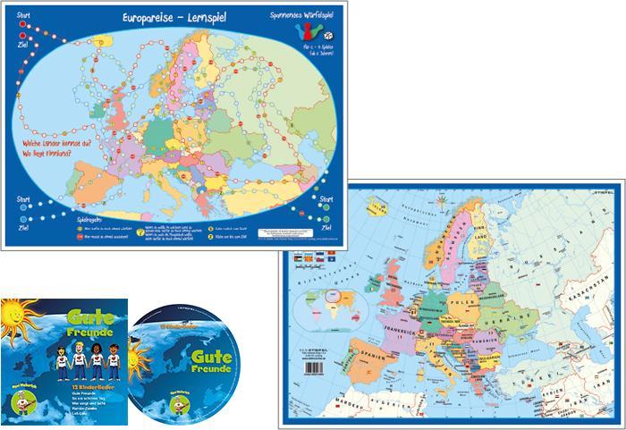 Image du produit Stiefel Jeu éducatif sur le voyage en Europe (jeu d'enfant) (Allemand)