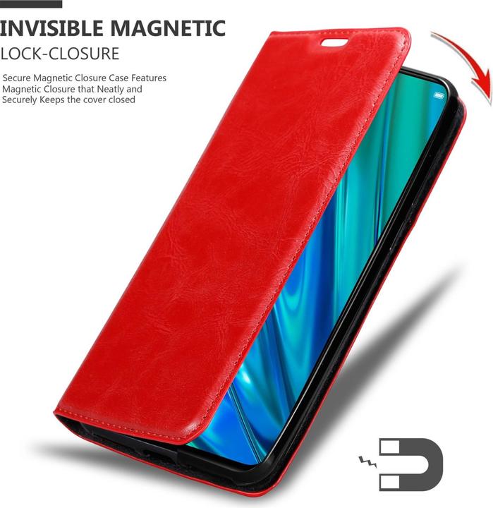 Image du produit Cadorabo Housse pour Realme 5 PRO / Realme Q en Book Invis. Style magnétique (Realme 5 Pro, Domaine Q)