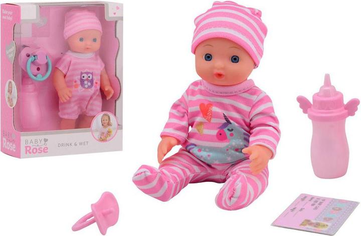 Immagine prodotto Baby Rose Bambola per bambini che beve e fa la pipì, 17 cm