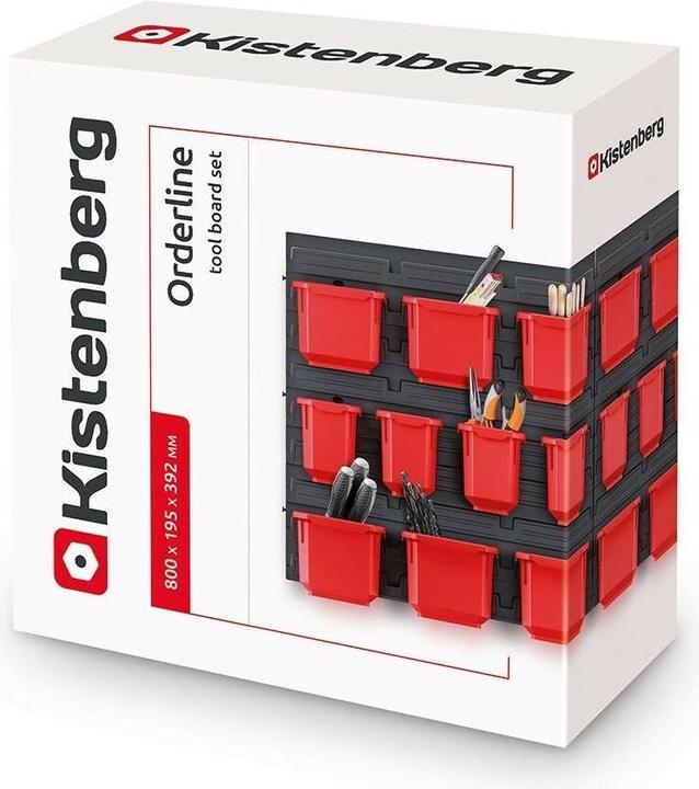 Actual product image Kistenberg Hanging wall with 20 tool boxes ORDERLINE 800x165x400