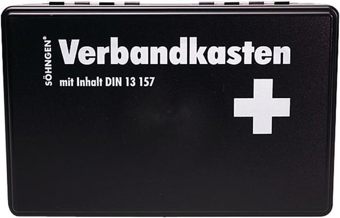 Söhngen Betriebsverbandkasten, klein KIEL B260xH160xT80ca.mm schwarz (Verbandskasten)
