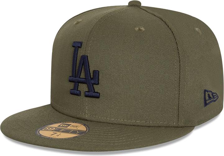 New Era 59Fifty Fitted Cap Los Angeles Dodgers oliv - 7 1/4 (7 1/4)