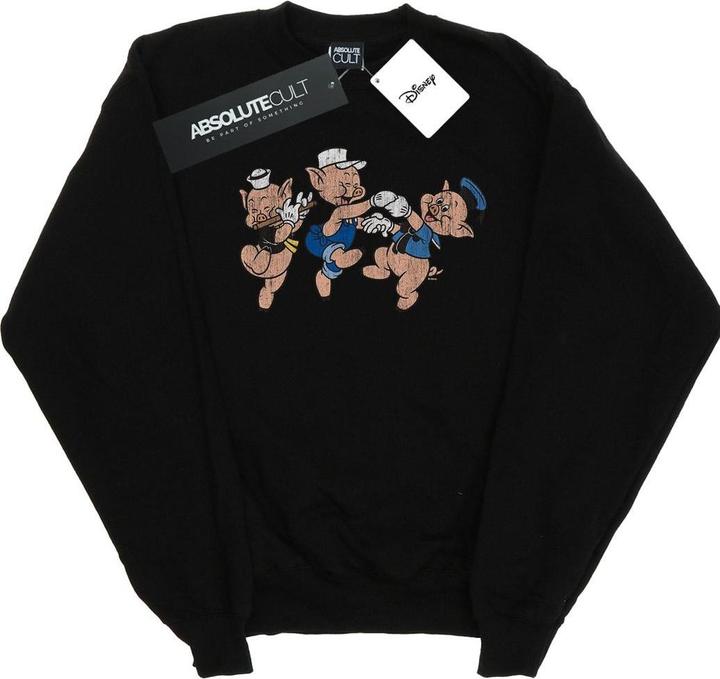 Disney Three Little Pigs Having Fun Sweatshirt (L)