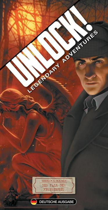 Immagine prodotto Asmodée Sblocca! Sherlock Holmes Il caso degli angeli del fuoco (Scenario singolo), Gioco di carte (Tedesco)