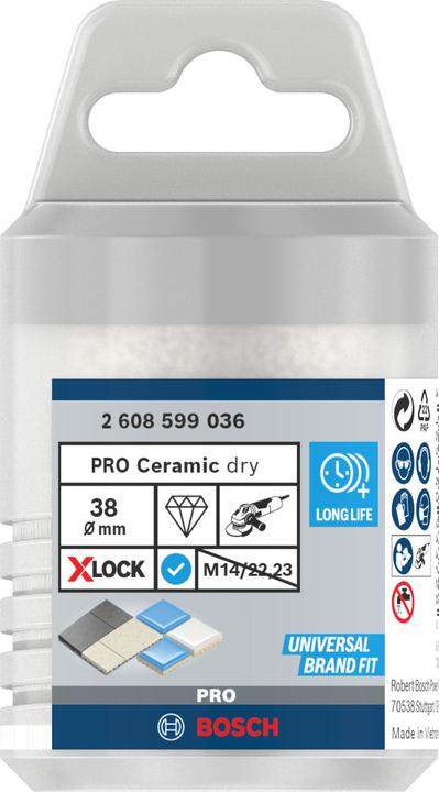 Actual product image Bosch Professional Zubehör PRO Core Cutter dry X-Lock, 38 x 35 mm (38 millimetres)