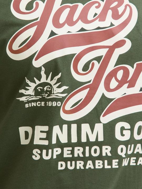 Actual product image Jack & Jones Jjelogo Tee Ss Oneck 2 Col Aw25 Noos Pls (4XL)