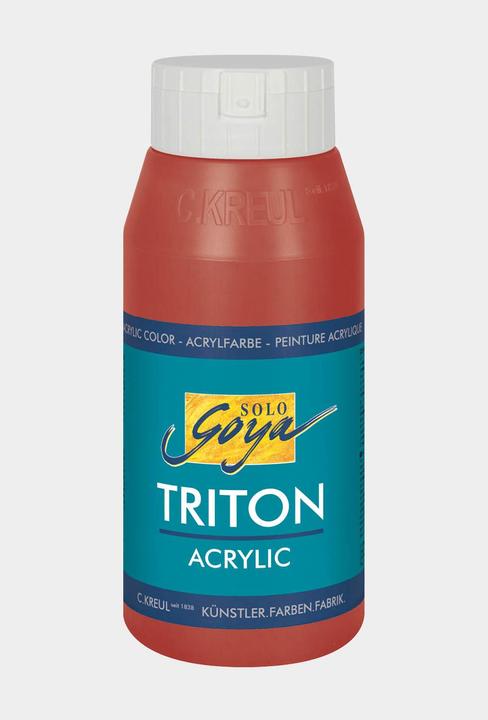 Actual product image Solo Goya Triton Acrylic (Oxide red, 750 ml)