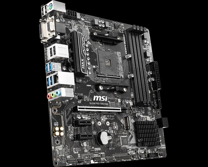 Actual product image MSI B450M Pro-VDH Max (AM4, AMD B450, mATX)