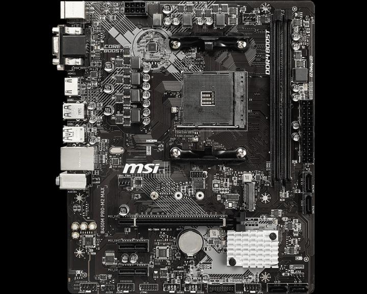 MSI B450M Pro-M2 Max (AM4, AMD B450, mATX)