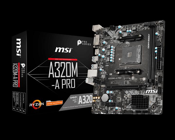 Immagine prodotto MSI A320M-A Pro (AM4, AMD A320, mATX)
