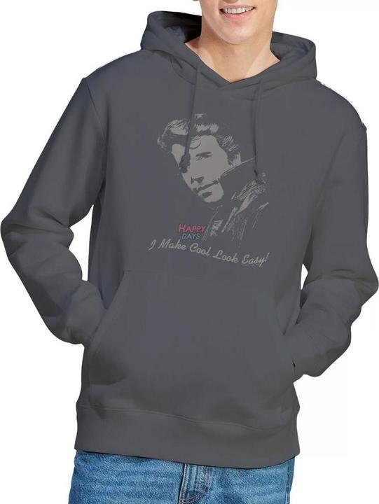 Immagine prodotto Happy Days Cool Felpa con Cappuccio Fonzie Uomo (M)
