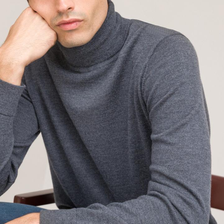 Produktbild La Redoute Collections Rollkragenpullover aus 100% Merinowolle (XL)