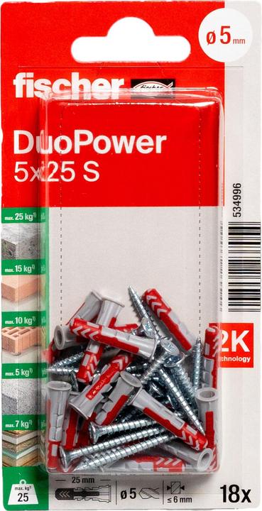 Produktbild Fischer Duopower (18 Stk.)