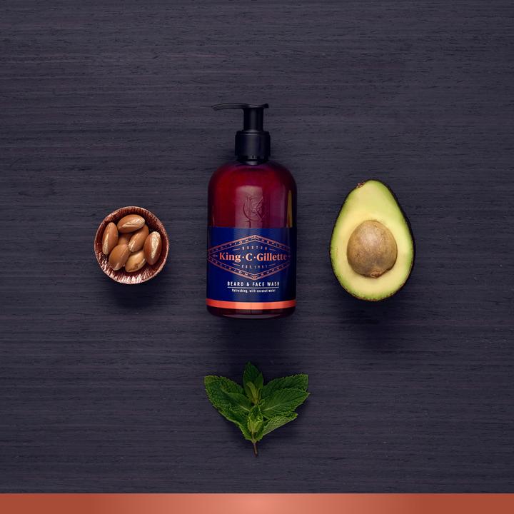 Immagine prodotto King C. Gillette Detergente Viso Uomo e Detergente Barba (350 ml)