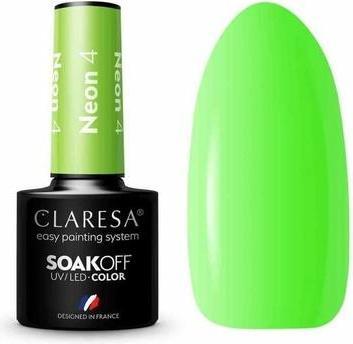 Actual product image Claresa Soak Off Uv/Led Neon Gel Polish 4 5G (Neon, UV gel varnish)