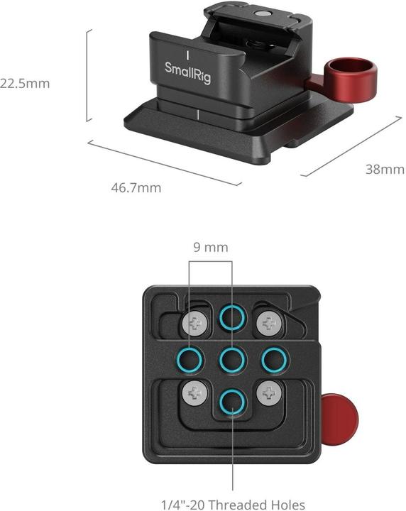 Immagine prodotto SmallRig Morsetto NATO per piastra a sgancio rapido Arca-Swiss MD4857