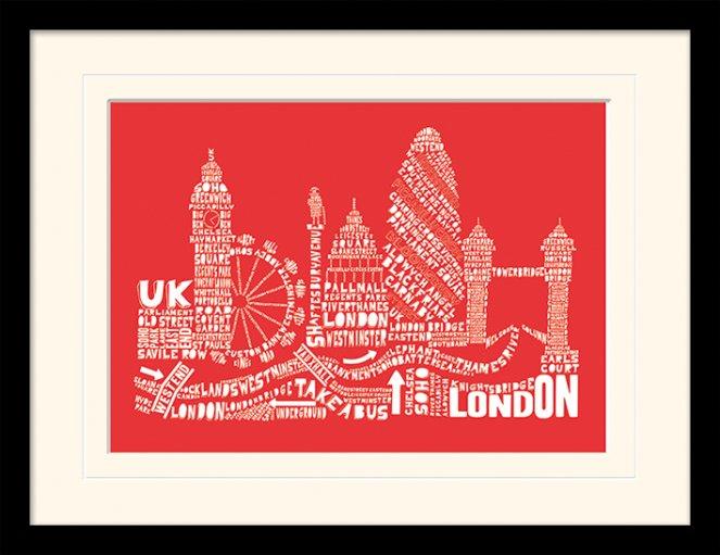 Pyramid London-Red (40 x 30 cm)