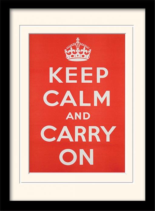 Pyramid Keep Calm and Carry on (30 x 40 cm)