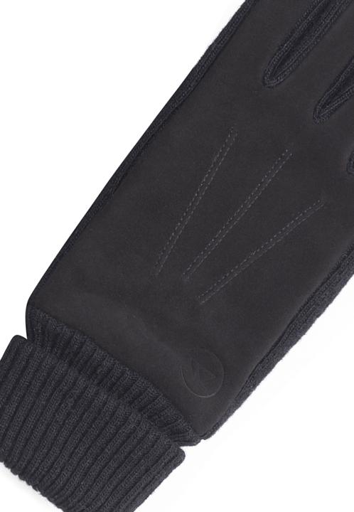Produktbild Cash-Mere Ziegen Wildlederhandschuhe mit Kaschmirfutter und Manchette (L)