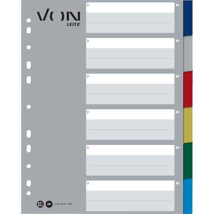 Actual product image von Hallers Blank index, A4, 1-5