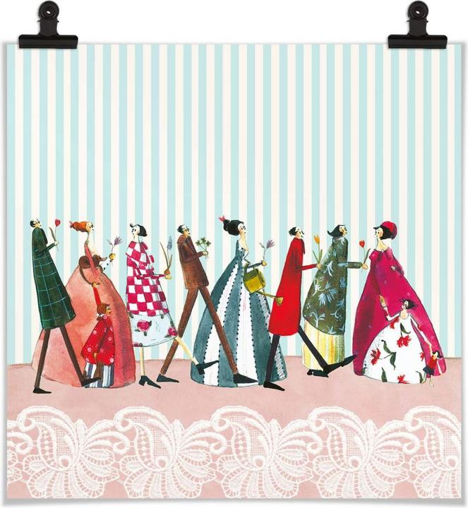 Produktbild Trenddeko Leffler - Familienbesuch (30 x 30 cm)