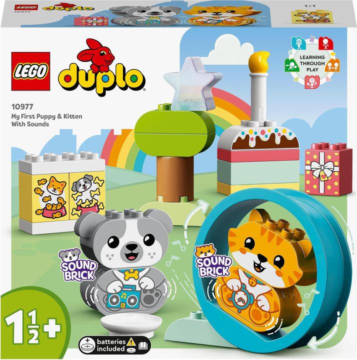 Produktbild LEGO Mein erstes Hündchen & Kätzchen - mit Ton (10977)