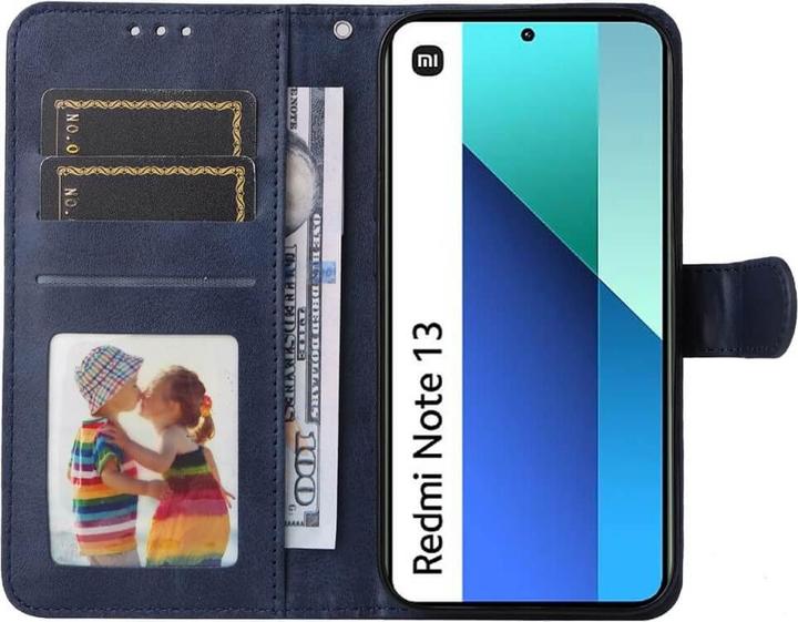 Produktbild Cover-Discount Xiaomi Redmi Note 13 4G - Premium Handyhülle Etui blau (Xiaomi Redmi Note 13 4G)