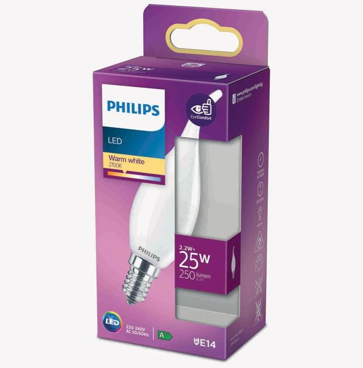Immagine prodotto Philips Lampada (E14, 2.20 W, 250 lm, 1 x, E)