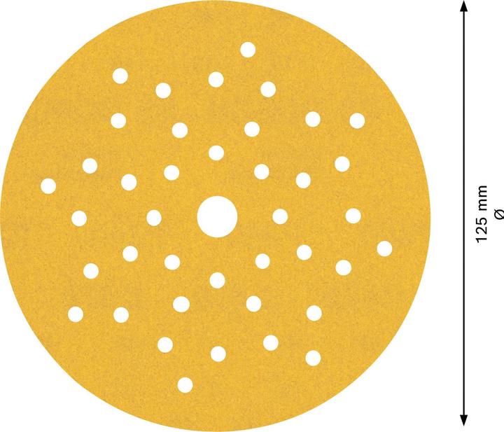 Image du produit Bosch Professional Zubehör Papier abrasif Expert C470 à trous multiples pour ponceuse excentrique, 125 mm, G 240, 5 pces. (240)