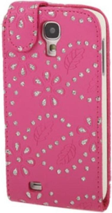 Actual product image König Design Protective cover Case for mobile Samsung Galaxy s4 i9500 Rhinestone Pink (Samsung Galaxy S4)