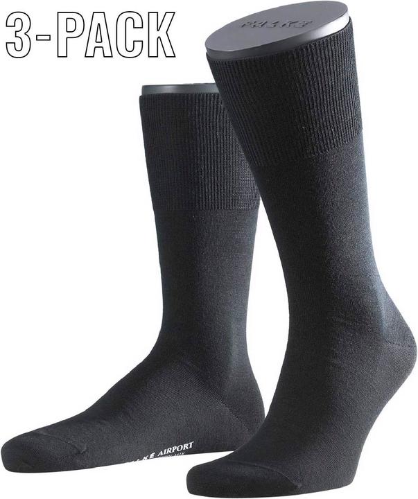 Immagine prodotto Falke 3-Pack Airport nero (confezione da 3, 45 - 46)