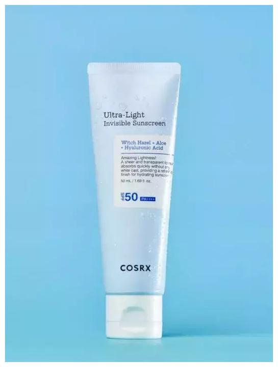 Produktbild Cosrx Ultra-Light Invisible Sunscreen SPF50 PA++++ Leichter, schnell absorbierender UV-Schutz Hydratio (Sonnencreme, SPF 50, 50 ml)